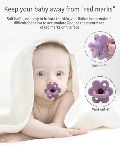 TYRY.HU Baby Newborn Soft Food Silicone Nipple Infant Safe Circle Type Nipples Toddler Pacifier Kids Teether Toy For Boy Girls