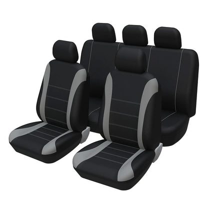Almofada universal com design de linha de cintura AUTOMOTIVA Tamanho universal para carro, SUV, caminhão, van, acessórios, capas de assento internas, conjunto completo