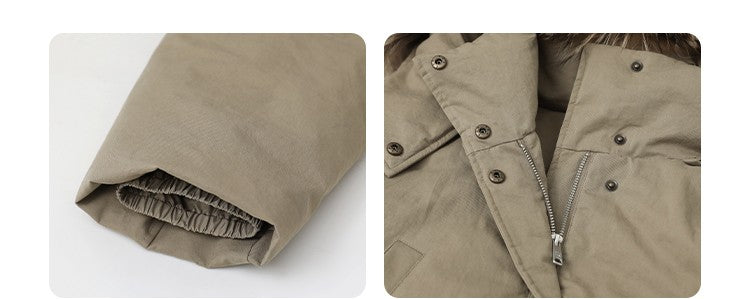 CHIC VEN Women Down Coats Solid Outdoor Loose Casual Down Jacket  Thickened Parka Jackets Female Overcoat Autumn Winter 2023