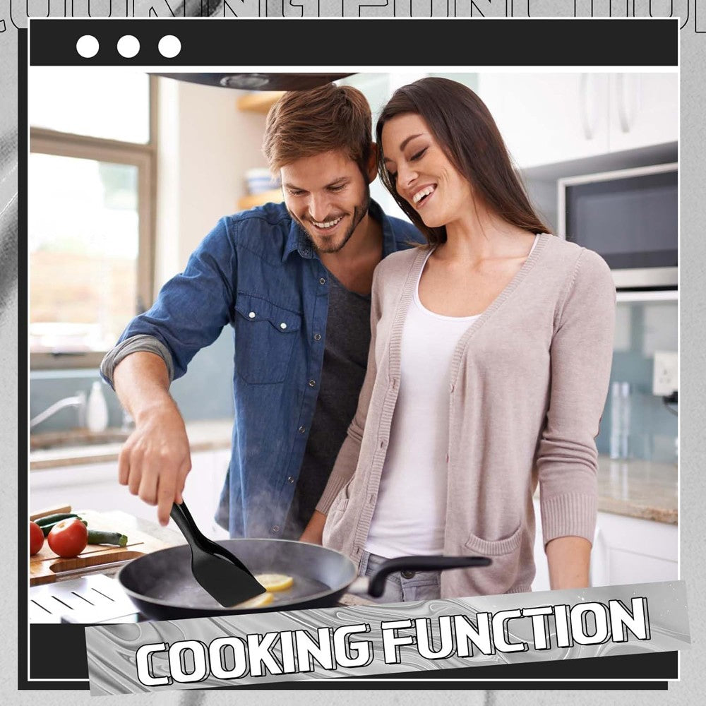 2 in 1 Grip Flip Spatula Clamp Egg Pancake Fish French Toast Omelette Making Non Stick Home Kitchen Cooking Turner Tool