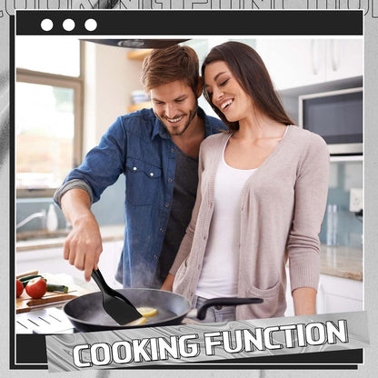2 in 1 Grip Flip Spatula Clamp Egg Pancake Fish French Toast Omelette Making Non Stick Home Kitchen Cooking Turner Tool