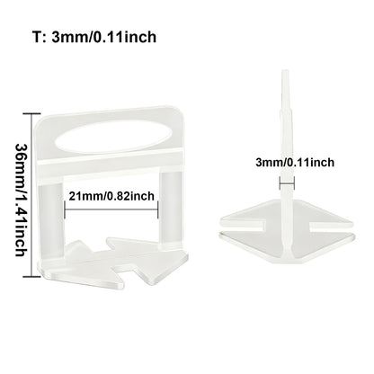 Kit Alicate Cunhas e Clips Niveladores de Revestimento de Chão e Parede para Ferramentas de Construção de 50-200 peças