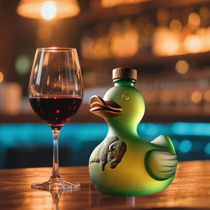 Suportes para Vinho de Cozinha Pato Engraçado Garrafa 10 oz Copos de Uísque Gravados Copos para Homens Copos de Degustação Mini Pato Criativo