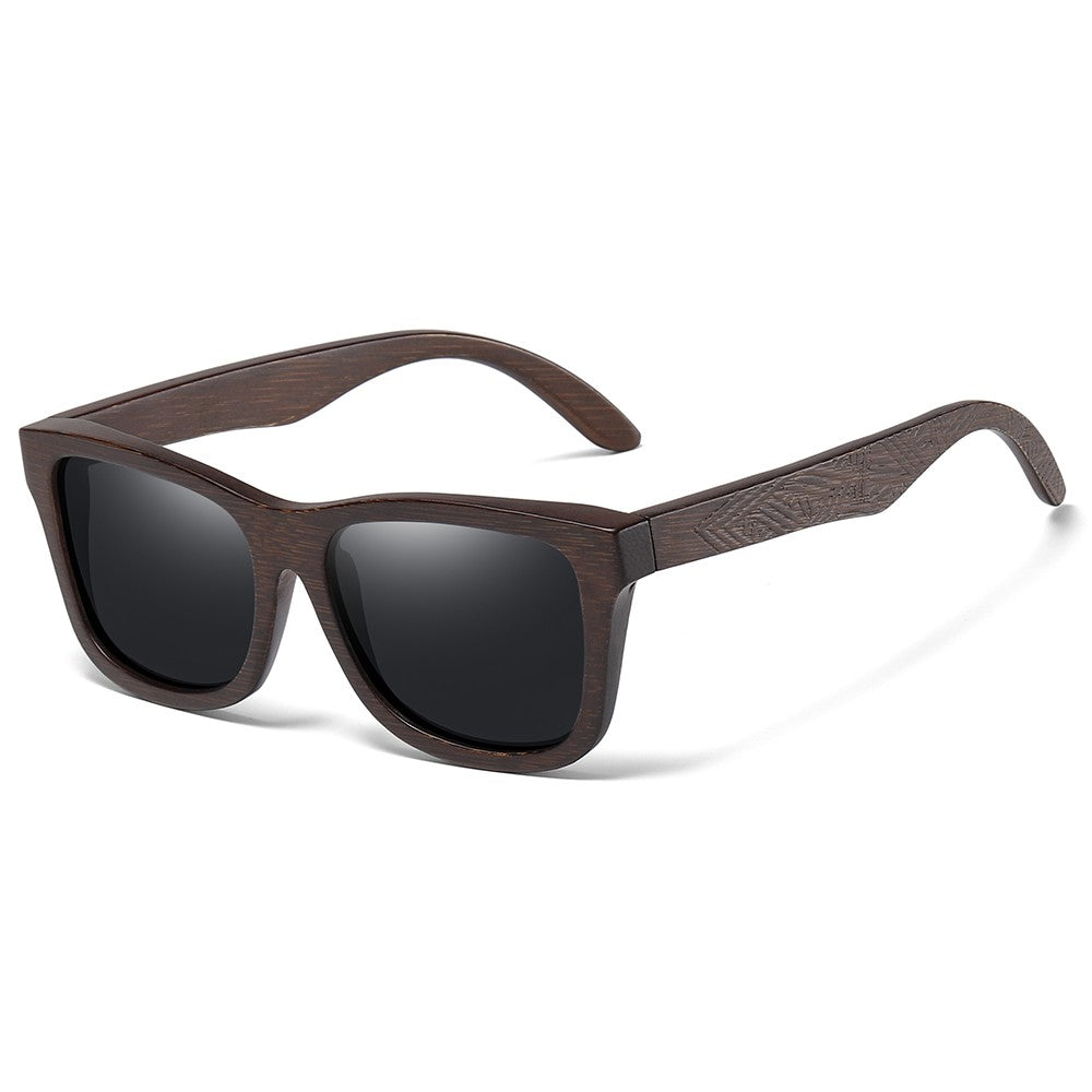 Óculos De Sol GM De Madeira De Bambu Natural Feitos À Mão Polarizados Lentes Com Revestimento Espelhado Com Caixa De Presente