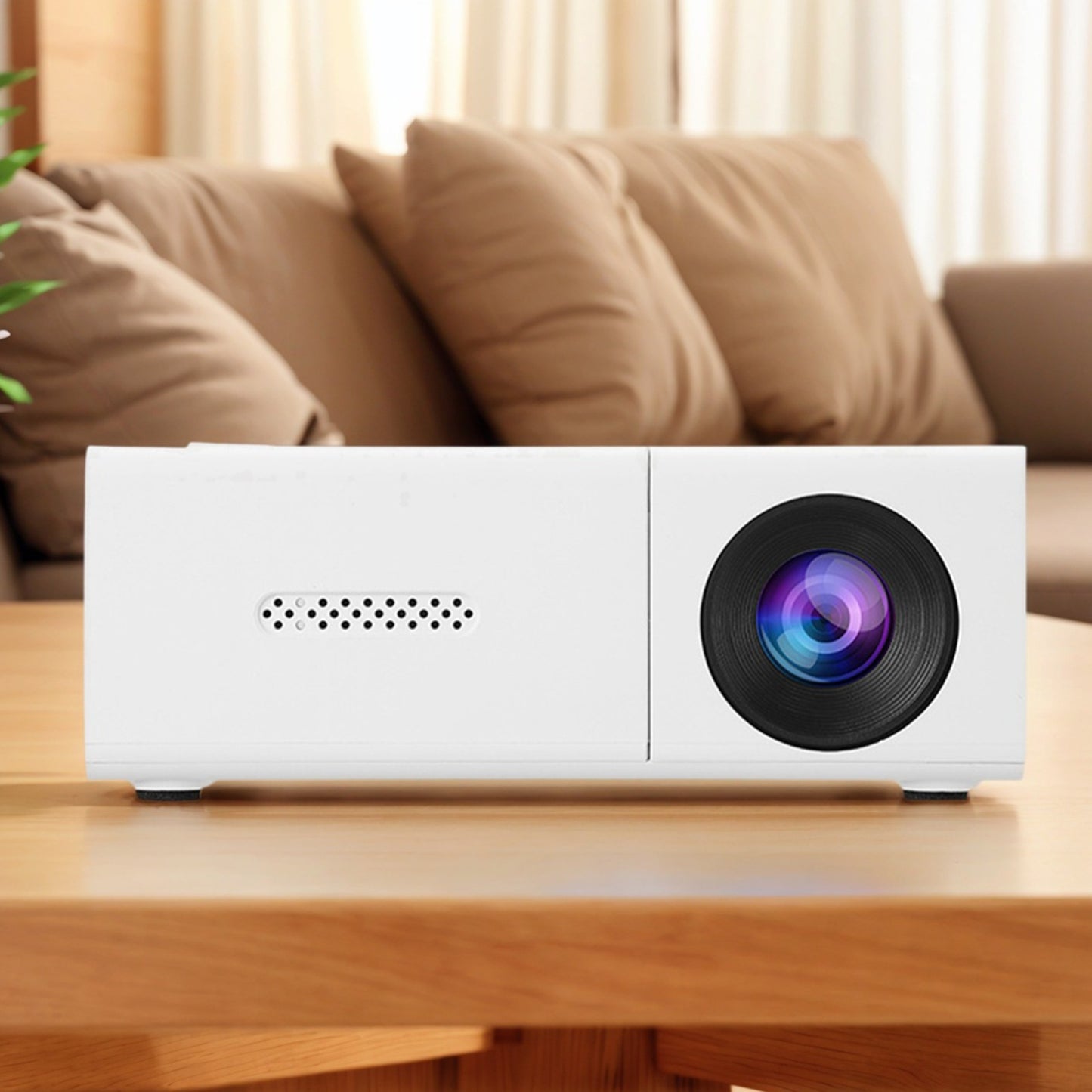 Projetor de Vídeo de Bolso Pico LED 1080P Compatível com HDMI AV Laptop Smartphone Projetor de Vídeo 4K HD para Filmes ao Ar Livre e Acampamento