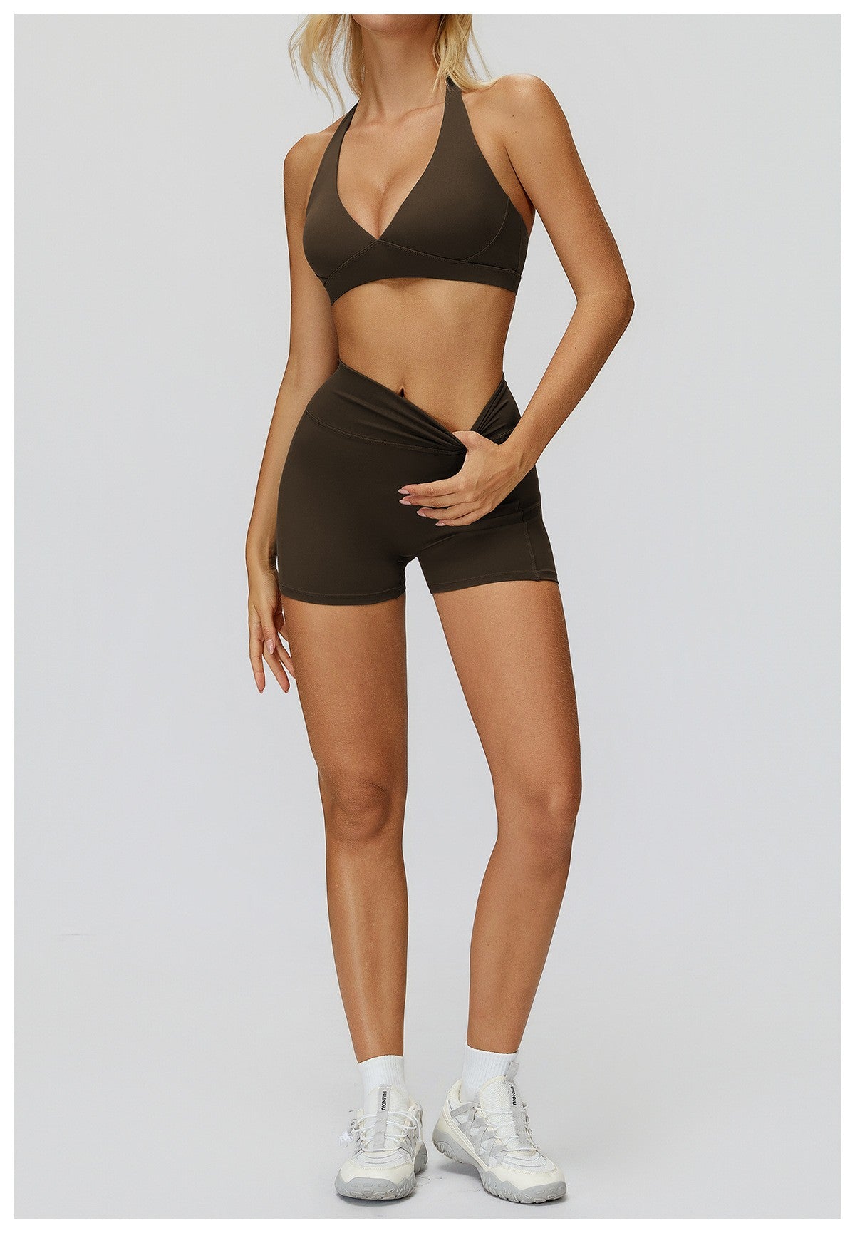 Women Yoga Shorts Gym Cycling Running Workout Scrunch Butt Women High Waist Sports Shorts Fit Mesh for Fitness Hip Lifting Yoga