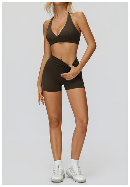 Women Yoga Shorts Gym Cycling Running Workout Scrunch Butt Women High Waist Sports Shorts Fit Mesh for Fitness Hip Lifting Yoga