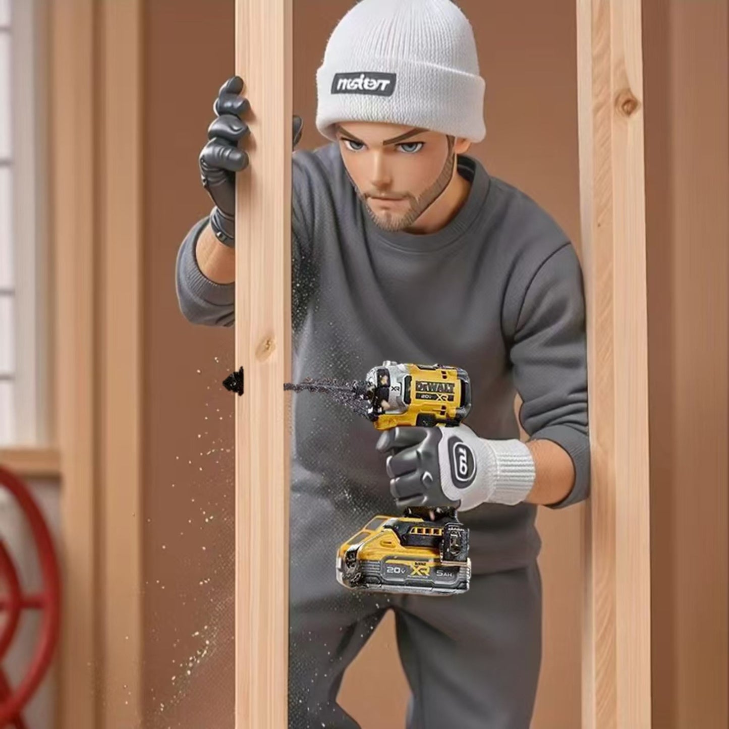 DEWALT DCF850 Parafusadeira de Impacto Elétrica 20V Bateria de Lítio Parafusadeiras a bateria sem escova Ferramentas de alto torque ?? Sem bateria