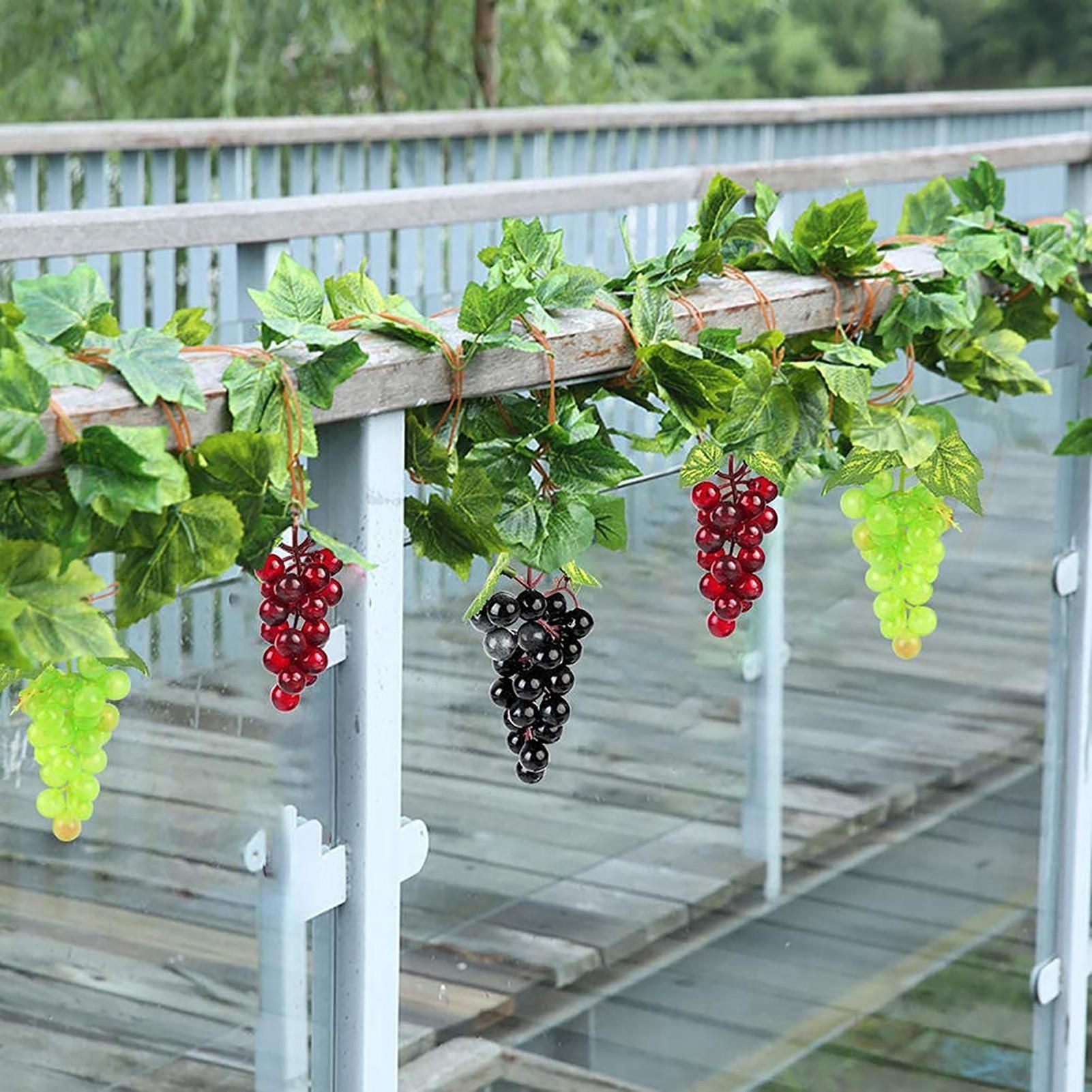 Realistic Artificial Grapes Table Decoration of Realistic Fake Grape Natural Fake Grape Bundles Party Home Wedding Decoration
