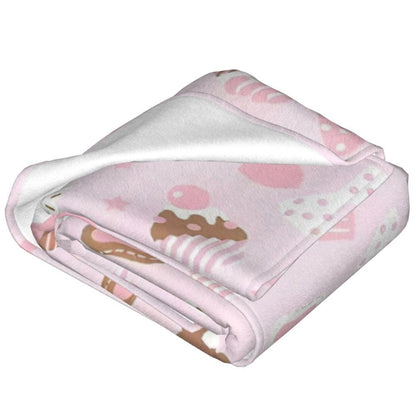 Sugarbunnies Sugar Rabbit Knitted Blanket Fleece Super Soft Throw Blankets for Outdoor Travel Bedroom Quilt