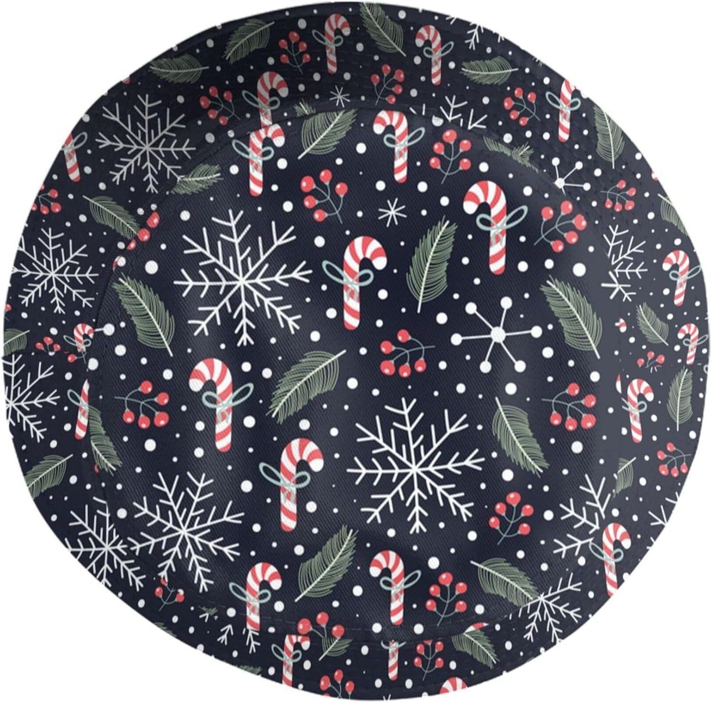 Funny Christmas Bucket Hat New Year Fisherman Hat for Women Men Packable Outdoor Travel Beach Sun Cap