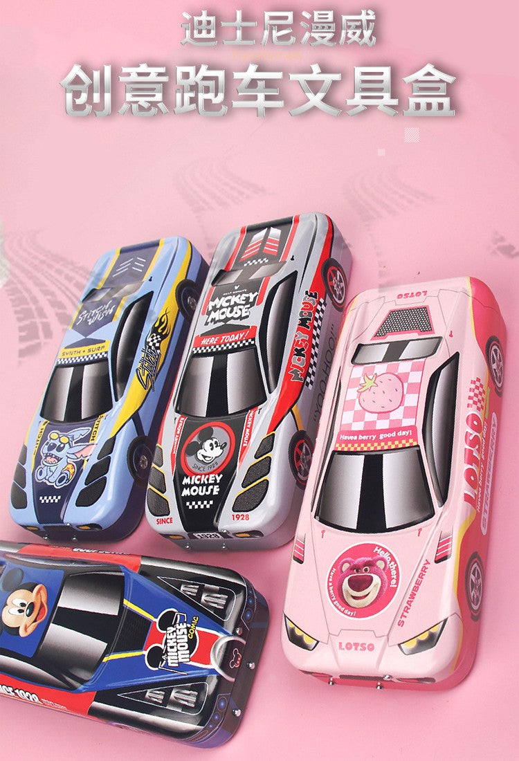 Estojo de Lápis Carros Disney Pixar Caixa de Papelaria Infantil Grande Capacidade Carro McQueen Tridimensional Estojo de Lápis Presente para Jardim de Infância