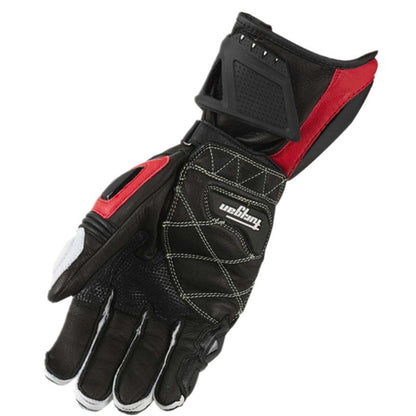 Luvas de Couro Genuíno para Motociclistas Masculinas Luvas de Motocross Corta-vento para Pilotagem ao Ar Livre Equipamento de Proteção para Motociclismo com Tela Sensível ao Toque