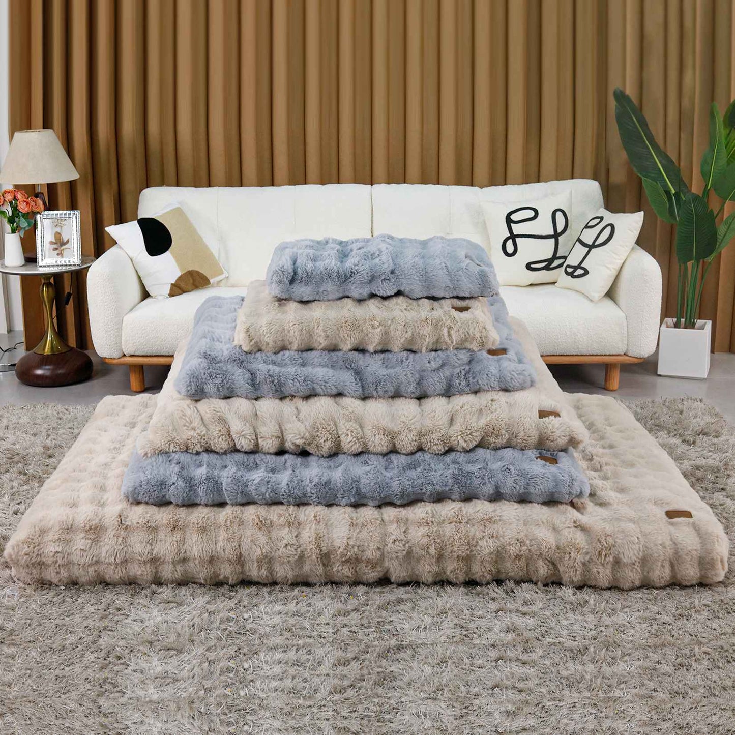 Cama para Cães Ultra Macia Almofada Macia para Pets Cama para Cães Grandes Colchão para Filhotes Tapete Lavável