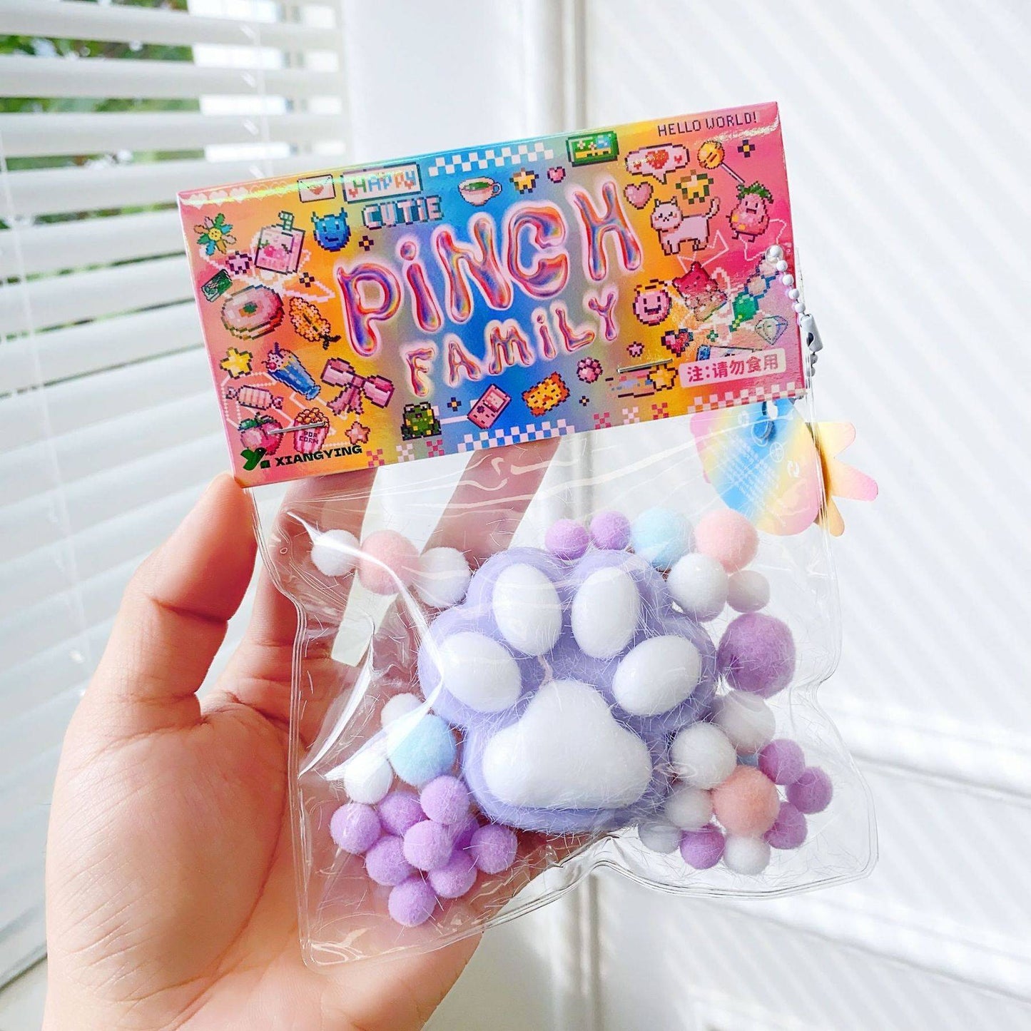Dropshipping Fidget Toy Mini Squishy Toys Kawaii Plush Soft Cat Paw Transparent Silicone Cube Stress Relief Squeeze Toy