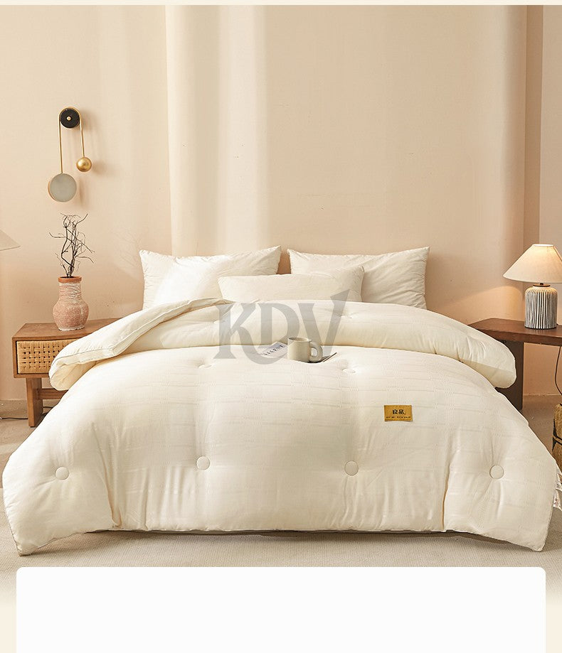 High Quality Autumn Winter Double Bed Duvet Insert Queen Size Thick Warm Quilted Comforter Soybean Fiber Fluffy Soft Quilt Core