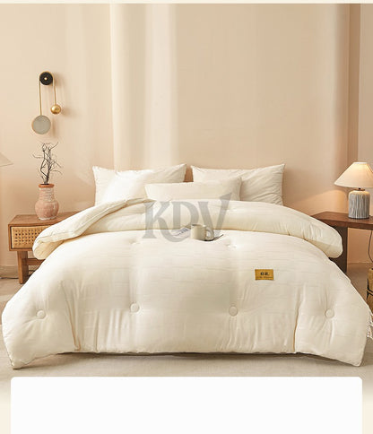 High Quality Autumn Winter Double Bed Duvet Insert Queen Size Thick Warm Quilted Comforter Soybean Fiber Fluffy Soft Quilt Core