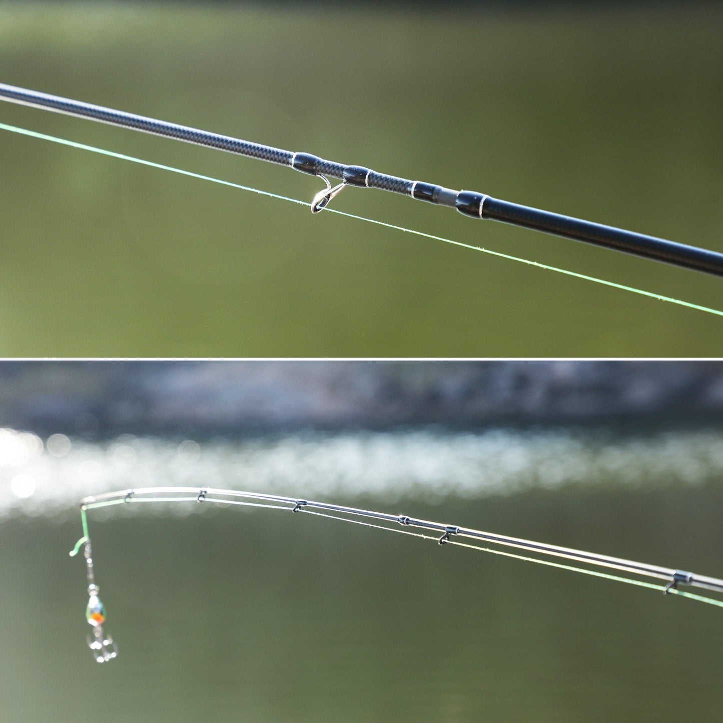 Sougayilang Fishing Rod 1.8/2..1m Spinning/Casting Rod Power M Carbon Rod Pole 5/6 Sections Travel Fishing Pole Fishing Tackle