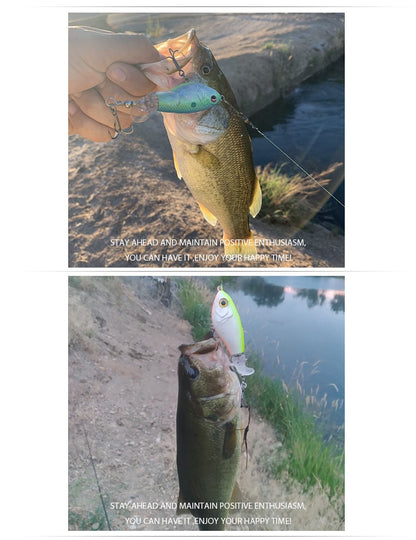 Iscas de Pesca TREHOOK 9g/16g de Superfície Whopper Popper Cauda de Hélice Dupla Giratória Isca Artificial Flutuante
