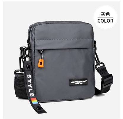 Simple Mini Men Crossbody Bag For Phone Side Bag Casual Waterproof PU Leather Shoulder Bag Business Small Messenger Sling Bags