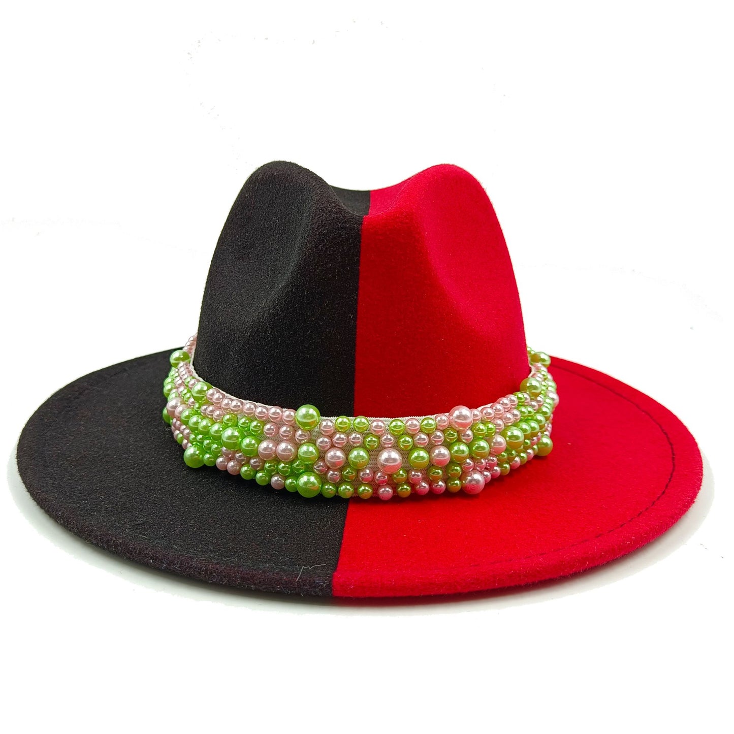 Men's fedora hat Men's and women's universal solid color fedora hat Women's 21 color wide brim jazz hat Autumn and winter Britis