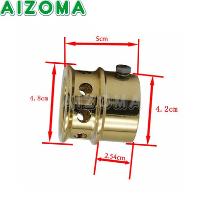 Universal 1-3/4" or 1.75" 2" 2.25" 2.5" Brass Exhaust Tips For Harley Chopper Bobber Sportster 883 1200 Muffler Pipe Plug Tube