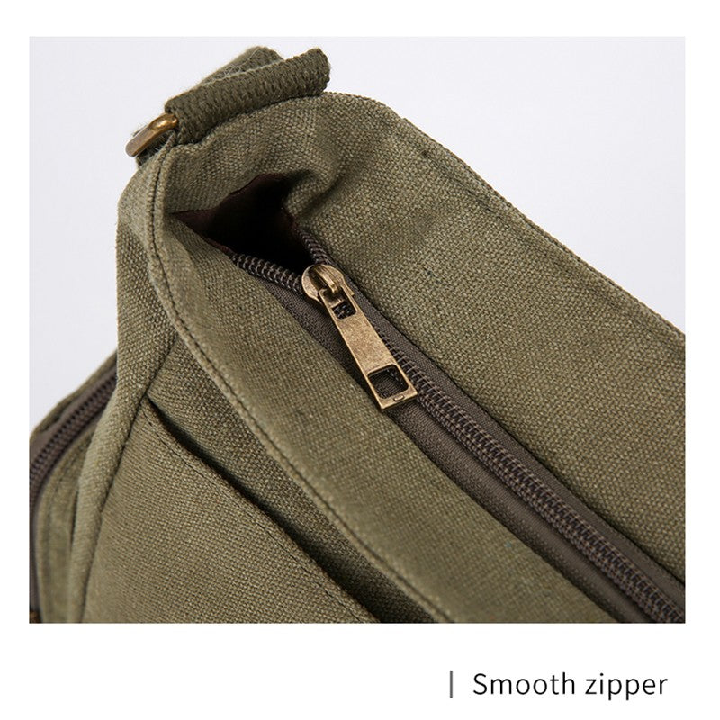 Vintage Men Canvas Messenger Bag Crossbody Bags Unisex Motorcycle Print Shoudler Bag Large Capacity Commuting Bag