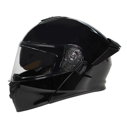 Capacete de motocross personalizado com lentes duplas elegantes para ambos os sexos, certificado pelo DOT e material ABS