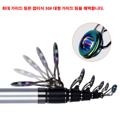BIUTIFU Varas Telescópicas de Pesca de Surf 3.9/4.2/4.5/5.0/5.3m Carbono 30T Viagem Spinning Potência 60-200g Lançamento Surfcasting Pesca de Costa