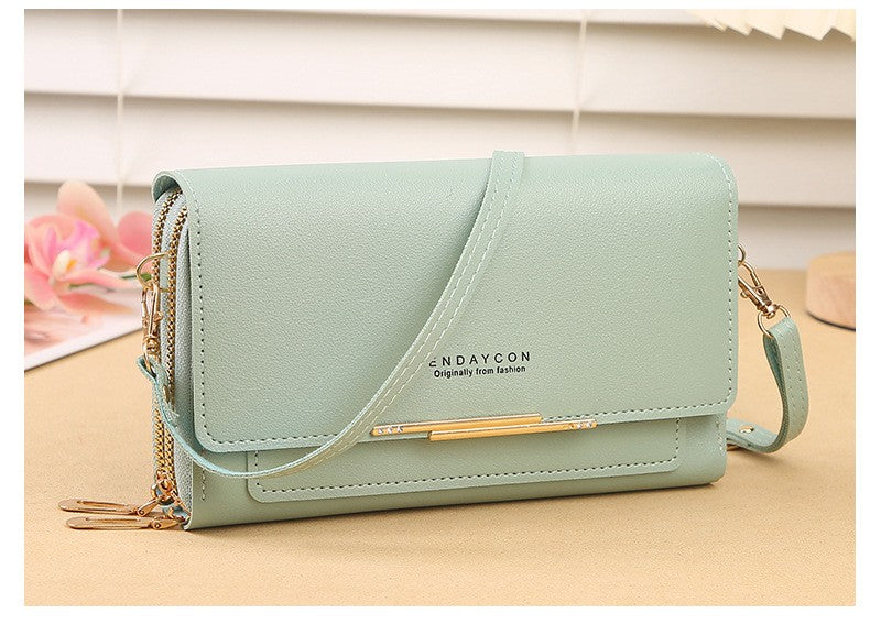 2024 New Women's Wallet Korean Multifunctional Shoulder Bag Mid-length Clutch Coin Purse