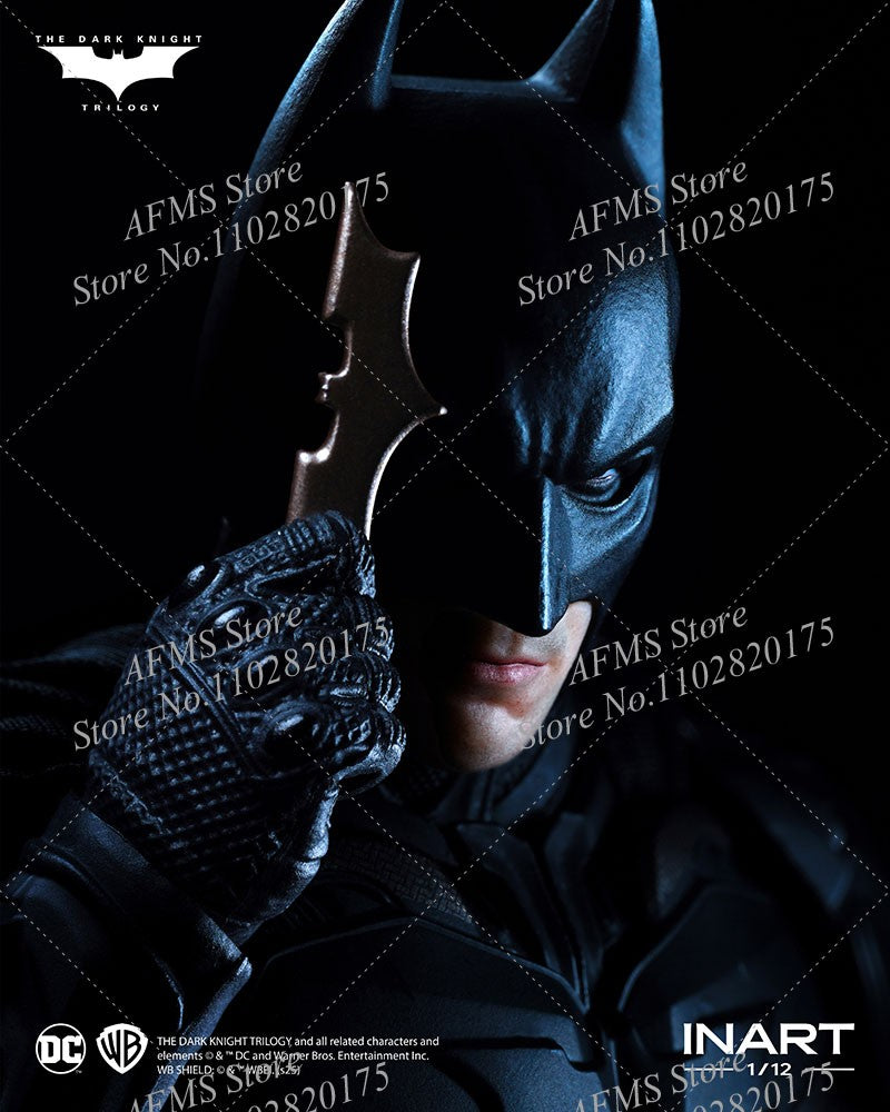 INART 1/12 Boneco Soldado Masculino Batman Christian Bale O Cavaleiro das Trevas Ressurge Herói da Luta Eterna Figura de Ação de 6 Polegadas para Coleção