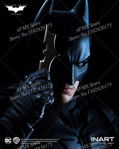 INART 1/12 Boneco Soldado Masculino Batman Christian Bale O Cavaleiro das Trevas Ressurge Herói da Luta Eterna Figura de Ação de 6 Polegadas para Coleção