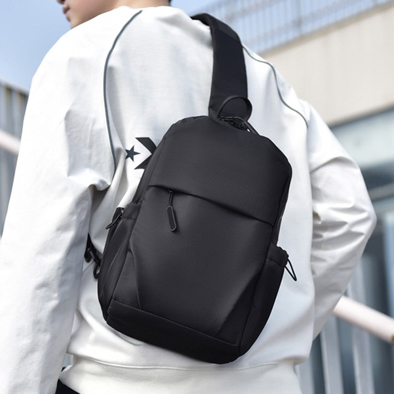 Men's Multifunctional Chest Bag with Adjustable Shoulder Straps, Suitable for Sports, Business, Travel, Commuting, Daily Outings