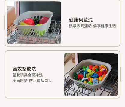 LTT Dishwasher Household Mini White Small Dishwasher Disinfection Sterilization