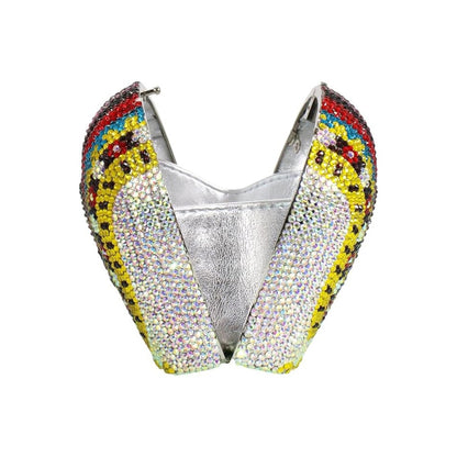 Cute Women Elephant Crystal Evening Bag Glitter Rhinestone Purse Shiny Diamond Clutch Handbag for Prom Party