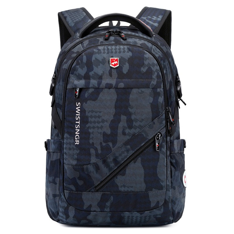 2025 New Waterproof Man Backpack Fit 17inch Laptop USB Charging Backpack Women Oxford Travel Male Bag Vintage School Bag Mochila