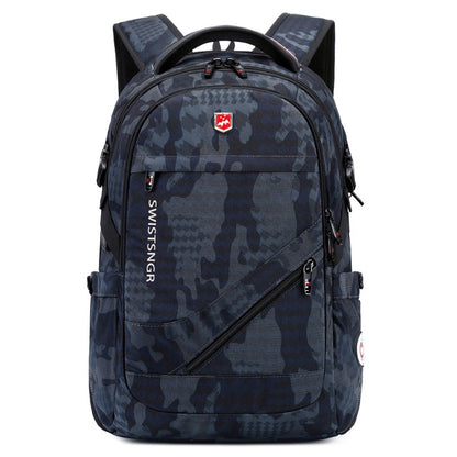 2025 New Waterproof Man Backpack Fit 17inch Laptop USB Charging Backpack Women Oxford Travel Male Bag Vintage School Bag Mochila