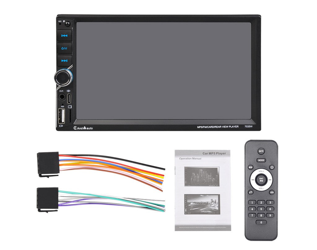 ESSGOO Rádio Automotivo 7 Polegadas 2 Din Carplay Android Auto Universal Multimídia Automotiva Autorrádio DSP Tela Sensível ao Toque HD FM Bluetooth