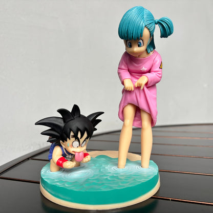 Dragon Ball Anime Figures Son Goku Piccolo Figura Bulma Estatueta Pvc Estátua Modelo Boneca Coleção Quartos Decora Brinquedos De Mesa Presentes