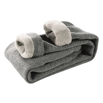 Girls Fleece-Lined Winter Thermal Pants Children Thickened Warm Soft Black White Gray Pink Outdoor Leggings for Kids Clothing