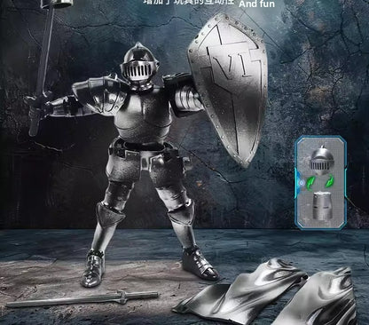 Medieval Knight  Lucky 13 Doll Figure Movable Joint Puppet Joint Building Block 3D Assembled Boy Toy Gift Building Blocks