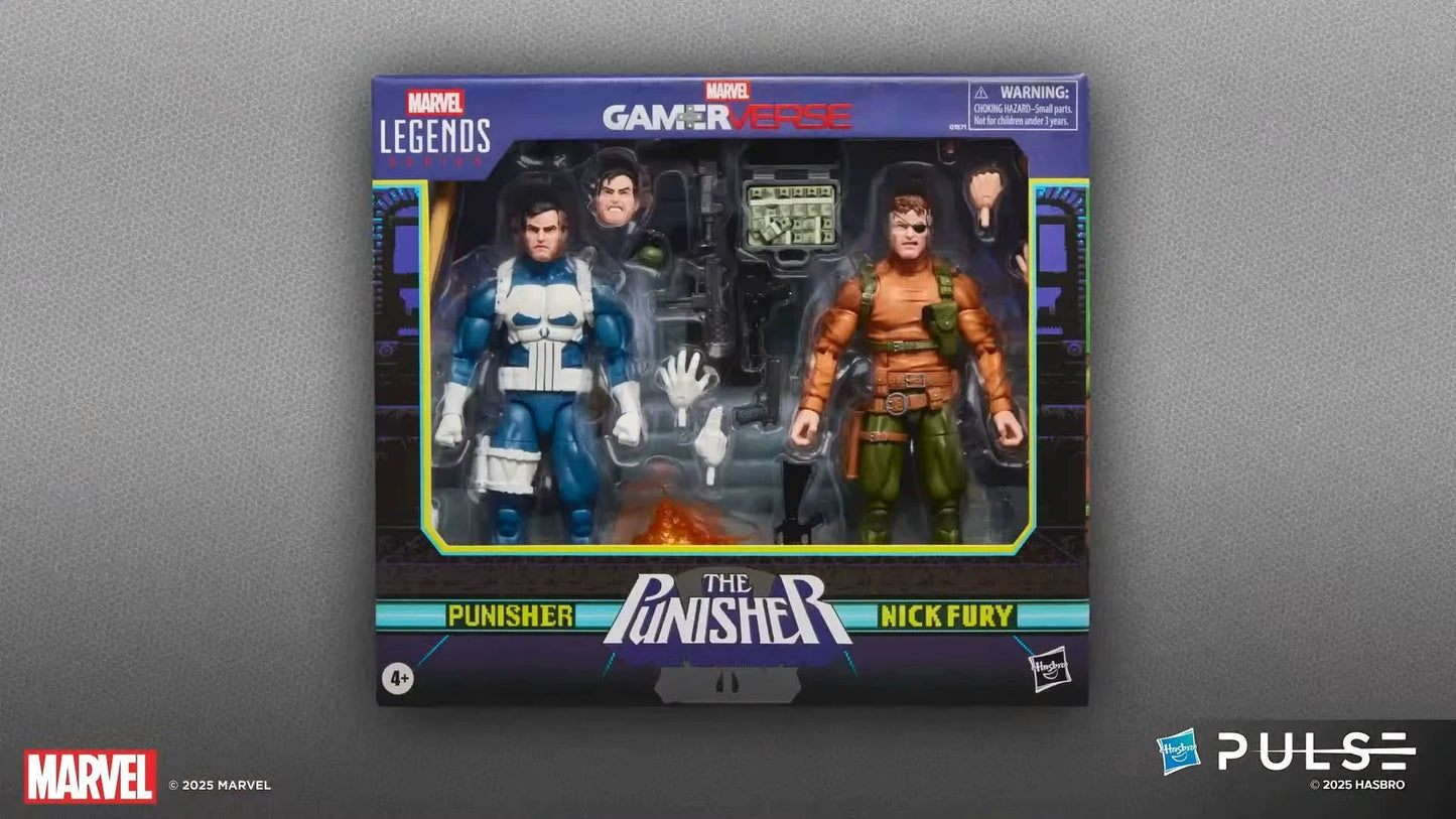 Original Marvel Legend Ml 1/12 Capcom Arcade Punisher Nick Fury Boneco Articulado Enfeite de Mesa Brinquedo Colecionável Presente de Natal