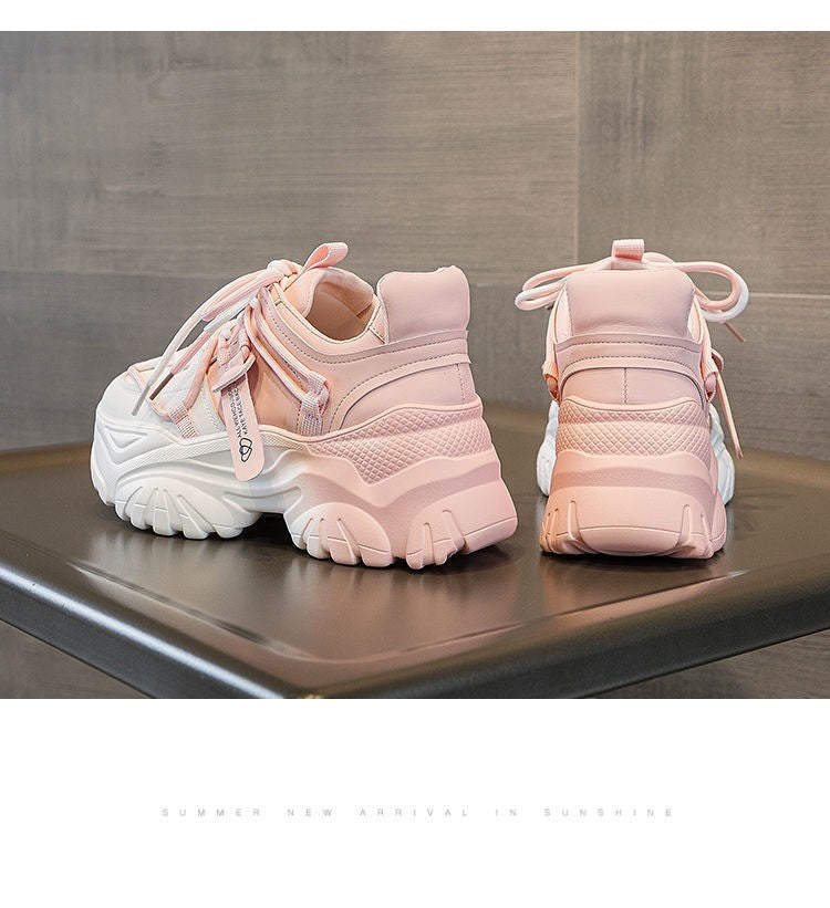 Women's Shoes Casual Shoes Spring Sneakers Platform Woman-shoes Tennis Female Fashion Thick Sole 2024 Roses Trainers Increased I