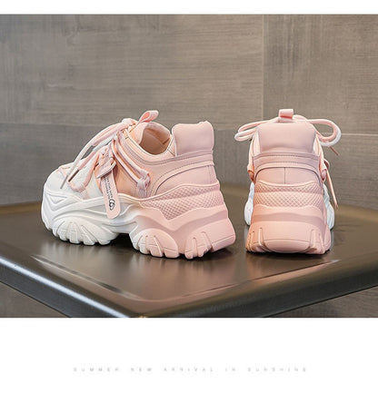 Women's Shoes Casual Shoes Spring Sneakers Platform Woman-shoes Tennis Female Fashion Thick Sole 2024 Roses Trainers Increased I