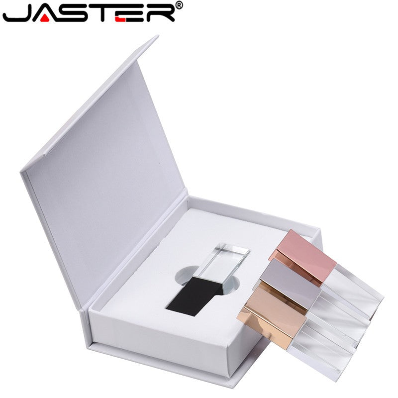 Pen Drive USB 2.0 128 GB de Cristal Memory Stick 64 GB Pen Drives de Alta Velocidade 4 GB Pendrive de Presente de Casamento 16 GB Disco U 8 GB Fotografia