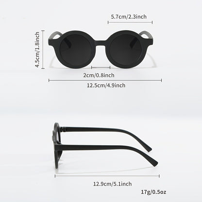6PCS Round Glasses for Men and Women, Suitable for Travel, Fashionable, Summer Pool, Beach Party.