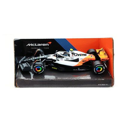 Bburago 1:43 2024 F1 Mclaren MCL38 Grande Prêmio de Mônaco Carro de Liga Miniatura Modelo Diecast #4 Lando Norris #81 Oscar Piastri Brinquedo