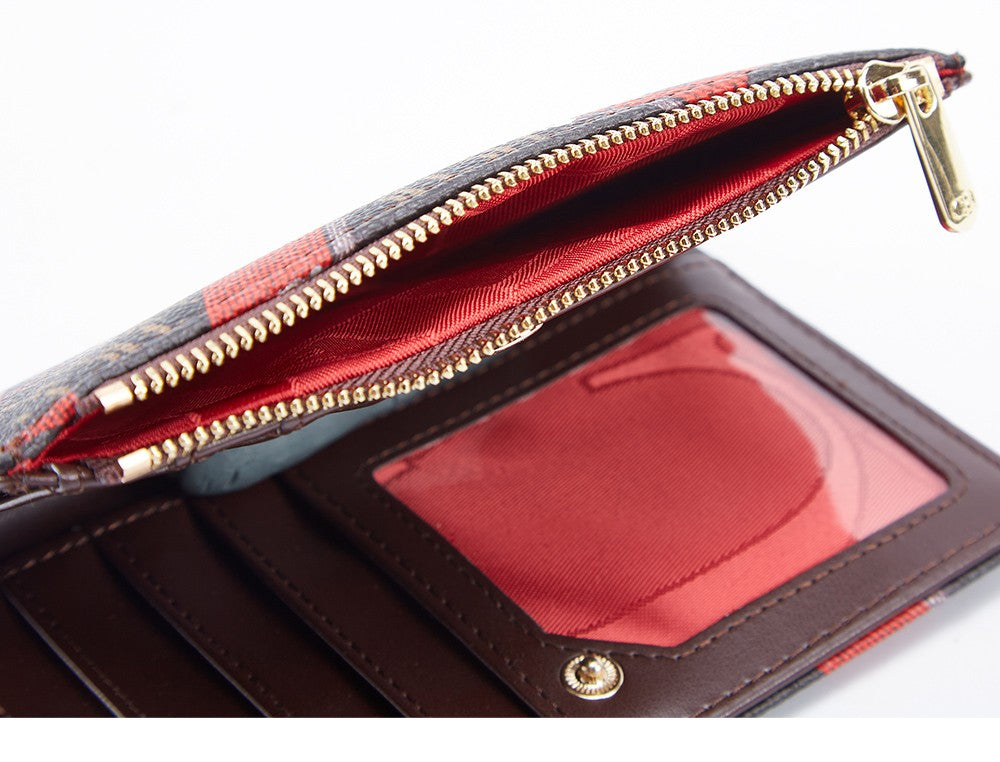 Printed Women's Long Wallet Luxury Brand Retro Classic PVC Material 2025 New Fashionable Simple Card Bag