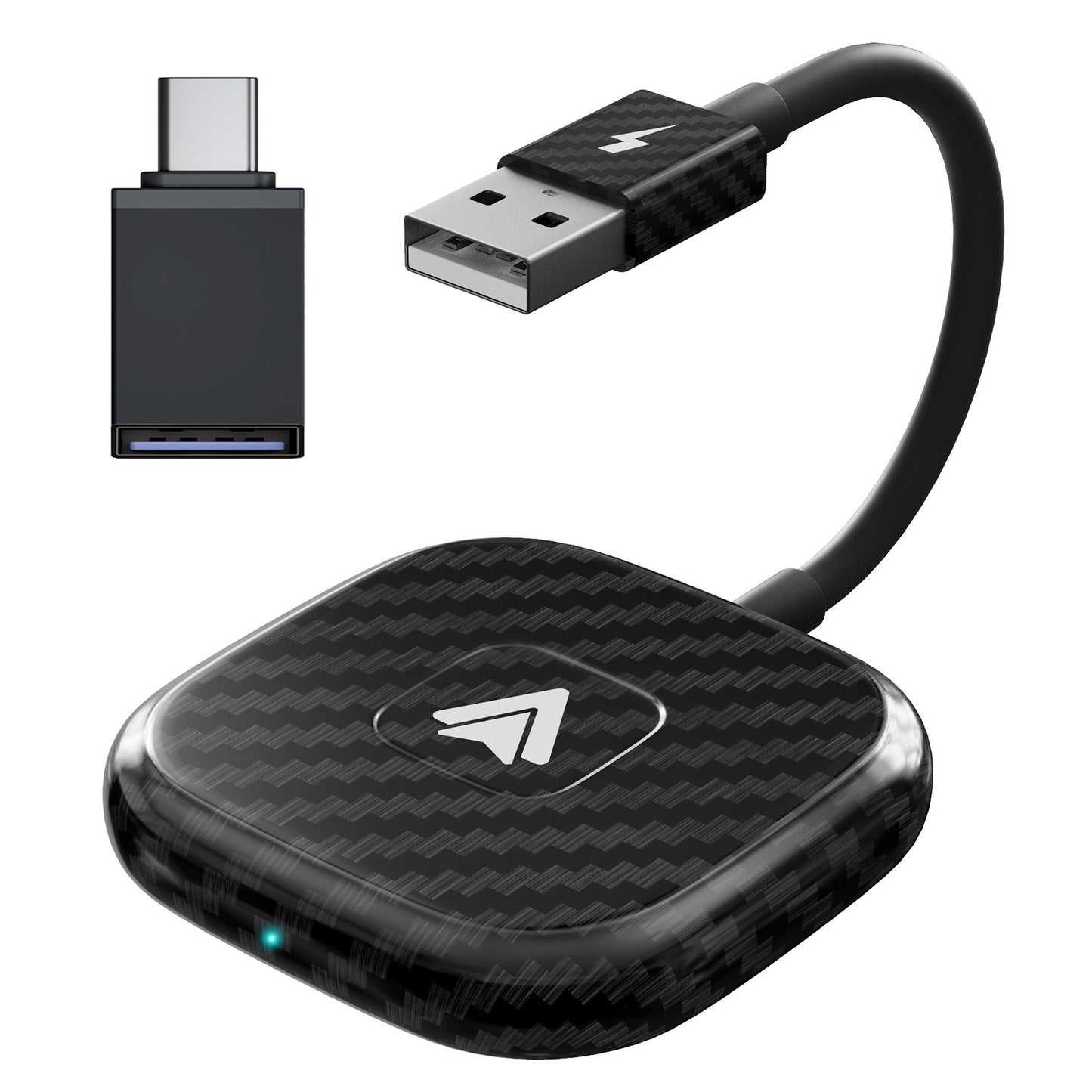 Carplay Wireless Adapter with Youtube/Netflix/Tiktok, Wireless Carplay USB Dongle for Factory Wired Carplay to Wireless