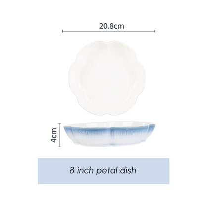 Conjunto de Tigelas de Cerâmica Louça de Osso Porcelana Utensílios de Mesa Combinação de Talheres para Casa Louça de Cerâmica de Alta Qualidade Pratos de Cerâmica Conjuntos de Jantar
